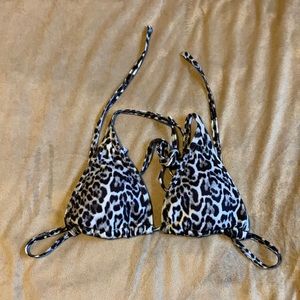 Leopard print bikini top
